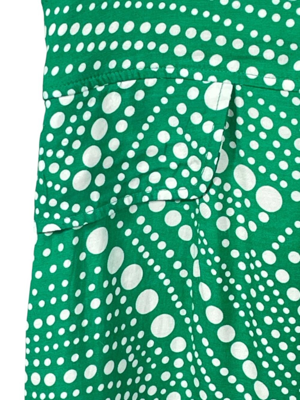 RIXO Laura Green Polka Dot Viscose Crepe Button Front Mini Dress L - Picture 6 of 12